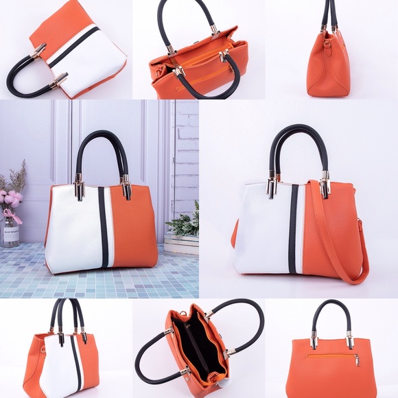 Purple & White Color Collision Purse RY660 - Picture 4 of 5